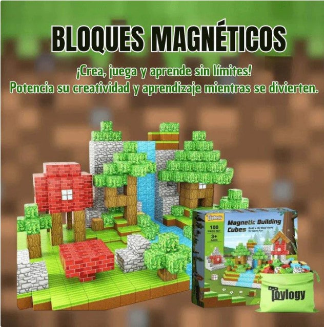 ⛏️Diversión al Cubo⛏️ Minecraft magnéticos ✨¡ENVIO GRATIS!✨