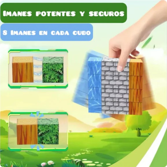 ⛏️Diversión al Cubo⛏️ Minecraft magnéticos ✨¡ENVIO GRATIS!✨